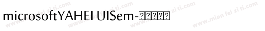 microsoftYAHEI UISem字体转换